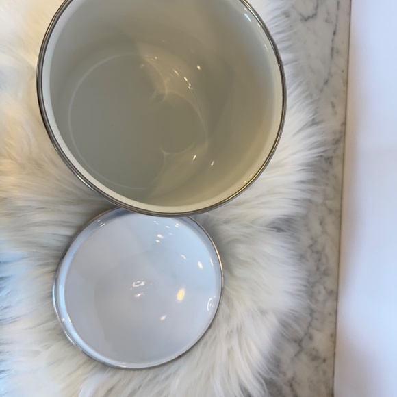 Enamelware Canisters with Lids by Fancipans Brown Paisley Print 70's Vintage EUC - Picture 8 of 11